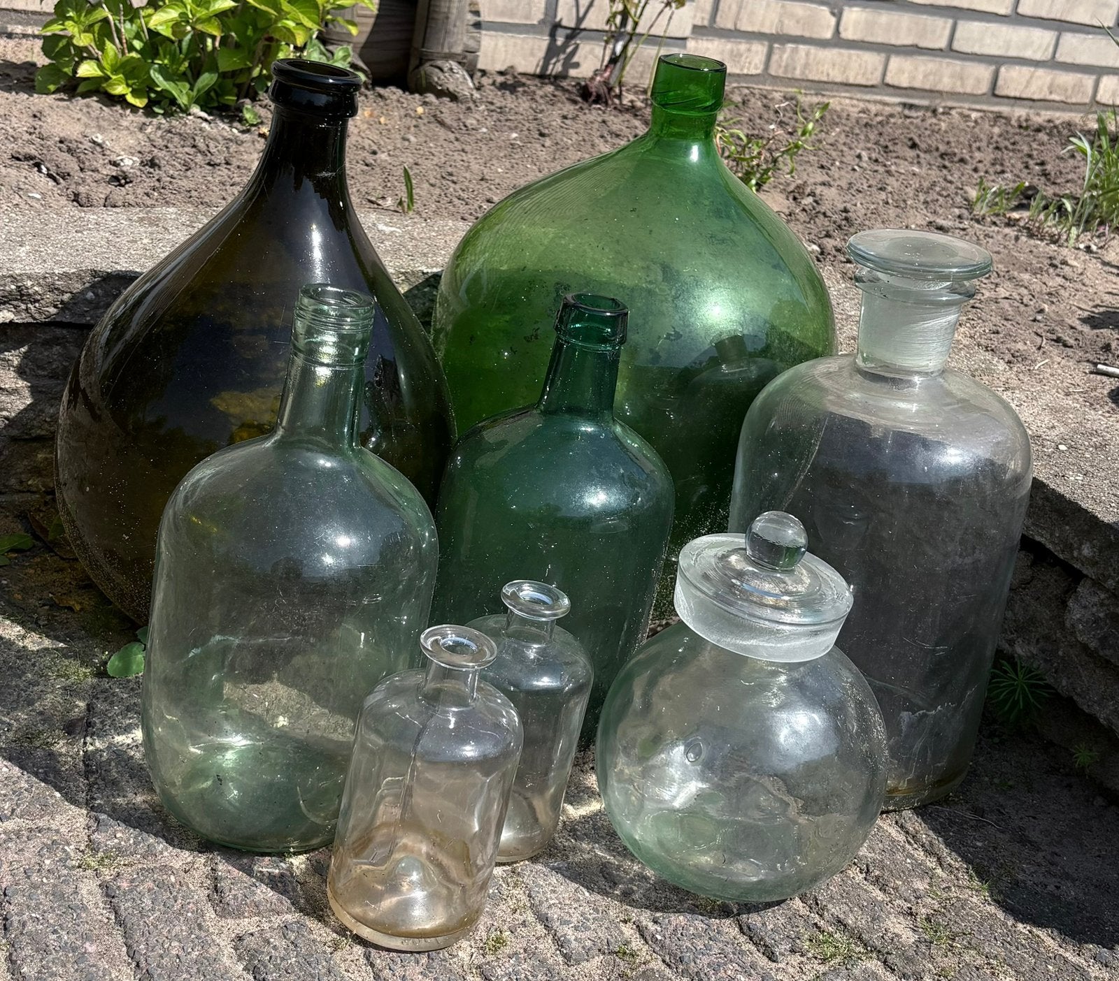 Apotheker/ sierflessen, Ophalen, Gebruikt, Overige kleuren, Glas