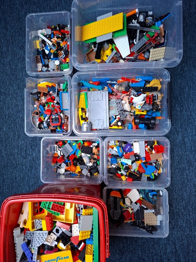 Heel veel losse Lego, Ophalen, Gebruikt