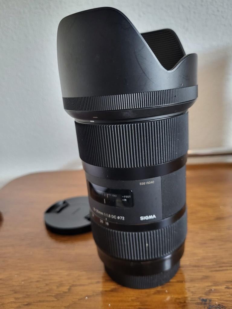 Sigma 18-35mm F/1.8 DC HSM ART voor Canon EF-S, Ophalen, Zo goed als nieuw, Standaardlens, Zoom