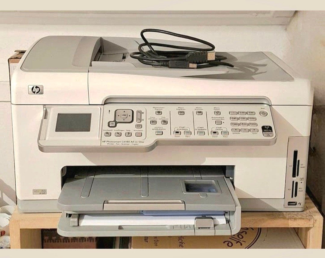 HP Photosmart C6180 All-in-One Printer, Computers en Software, Ophalen, Gebruikt, Inkjetprinter, All-in-one