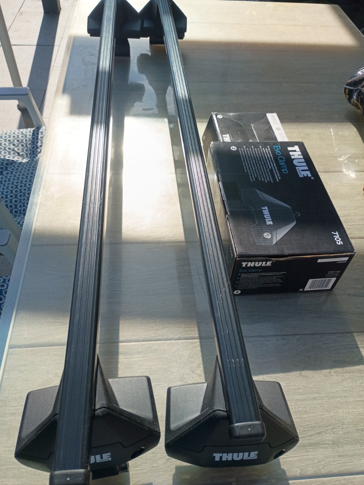 Thule Evo Clamp dakdragerset incl. kit 145127 in nette staat, Ophalen, Gebruikt