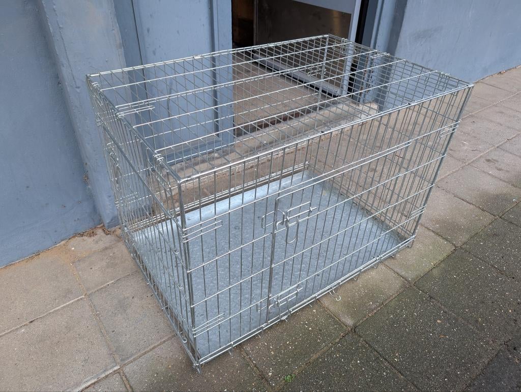 Mooie RVS Huisdieren bench, als nieuw! 90 x 60 x 64 cm., Dieren en Toebehoren, Ophalen, Zo goed als nieuw