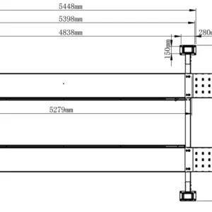 Wolf Tools WL452 4-koloms hefbrug 5,2 meter 5 ton APK, Ophalen, Nieuw