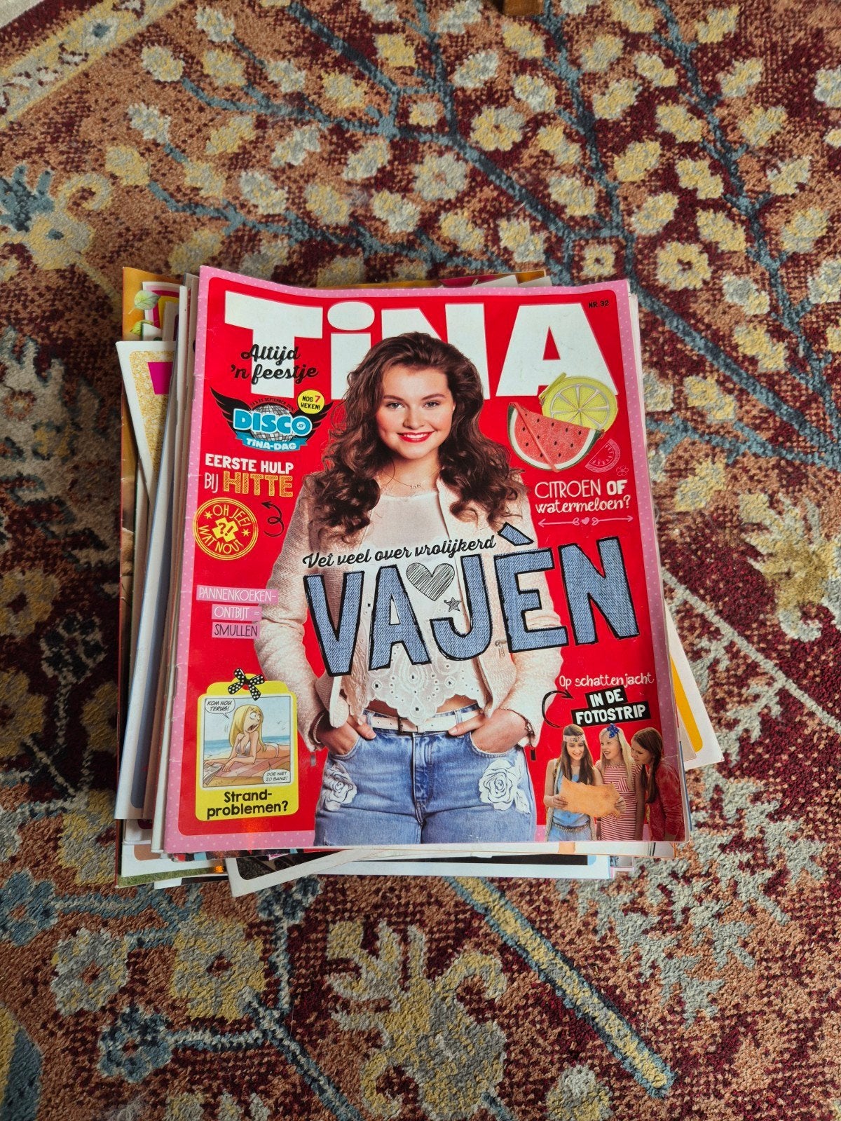 Grote stapel Tina tijdschriften - diverse edities, Ophalen, Gelezen