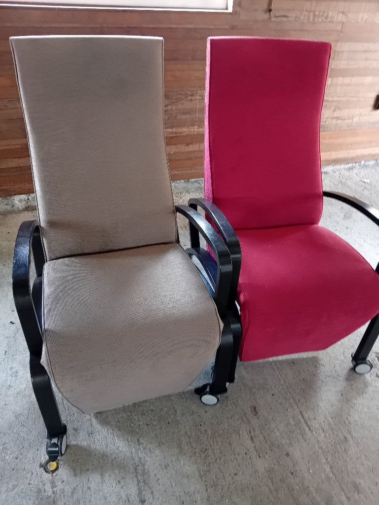 Relexstoelen /relex fauteuils 2 stuks, Ophalen, Gebruikt, Hout, Minder dan 75 cm