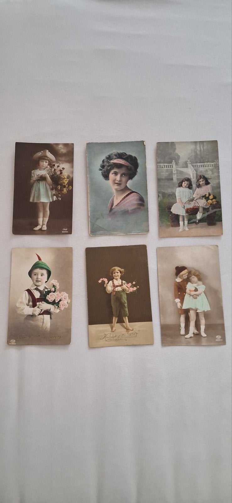 6 oude ansichtkaarten diverse data gestempeld, Ophalen of Verzenden, Voor 1920, Gelopen