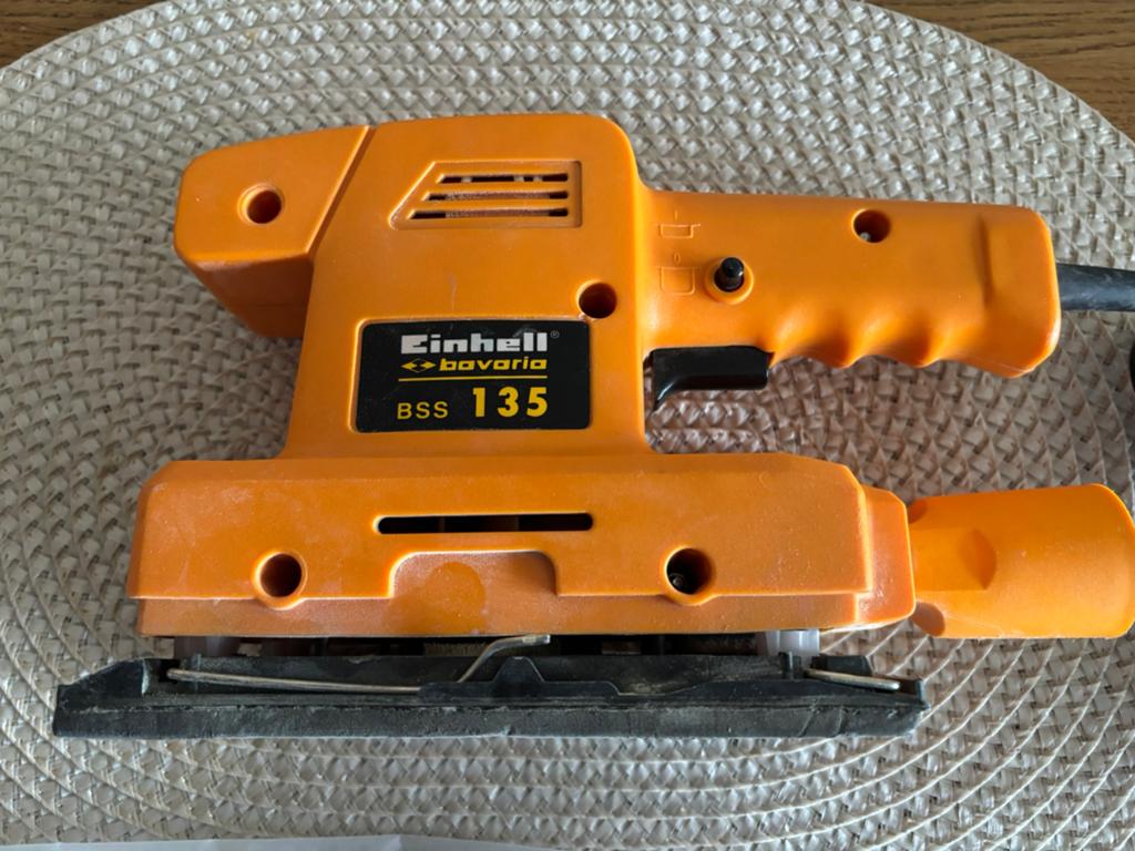 Einhell Bavaria BSS 135 Vlakschuurmachine, Ophalen of Verzenden, Gebruikt, Minder dan 600 watt, Vlakschuurmachine