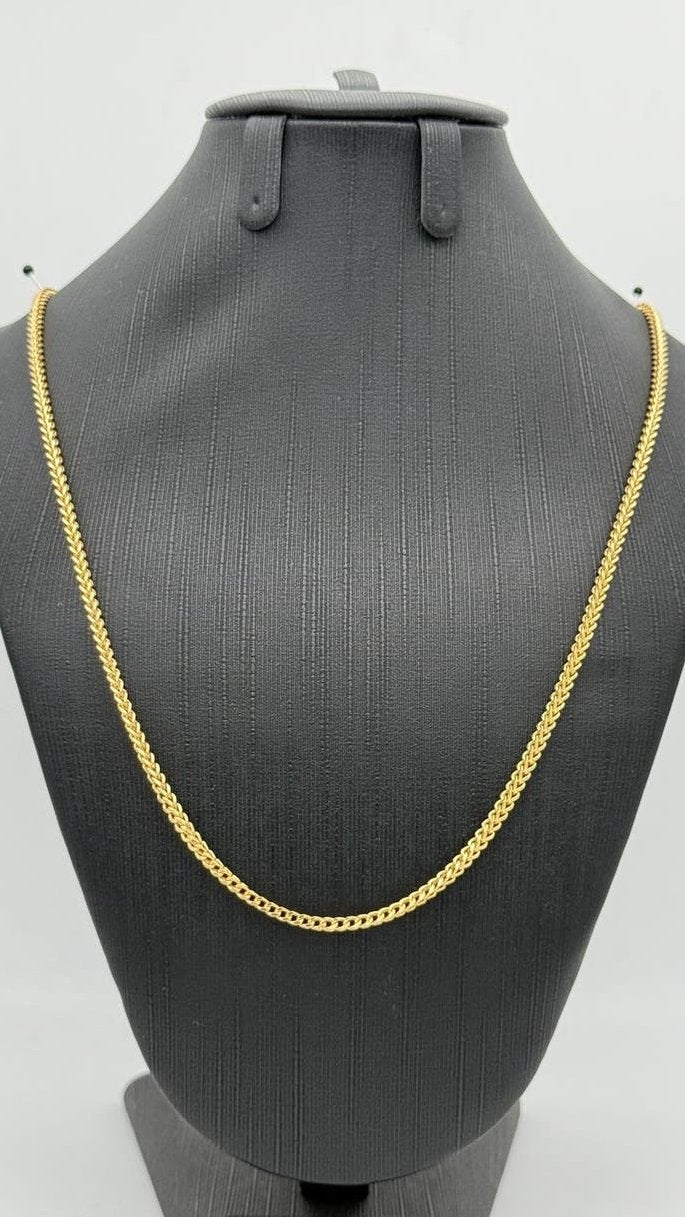 14 karaat goud vossenstaart schakel ketting 65 cm - nieuw, Sieraden, Tassen en Uiterlijk, Kettingen, Nieuw, Ophalen of Verzenden