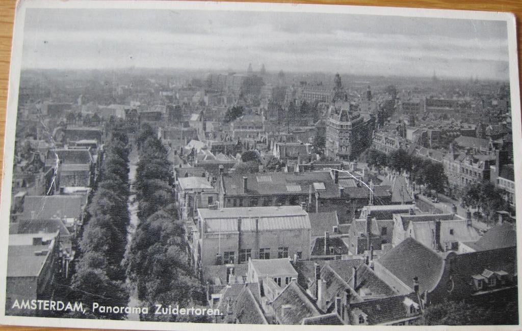 Amsterdam - Panorama Zuidertoren - 1939, Verzenden, 1920 tot 1940, Gelopen, Noord-Holland