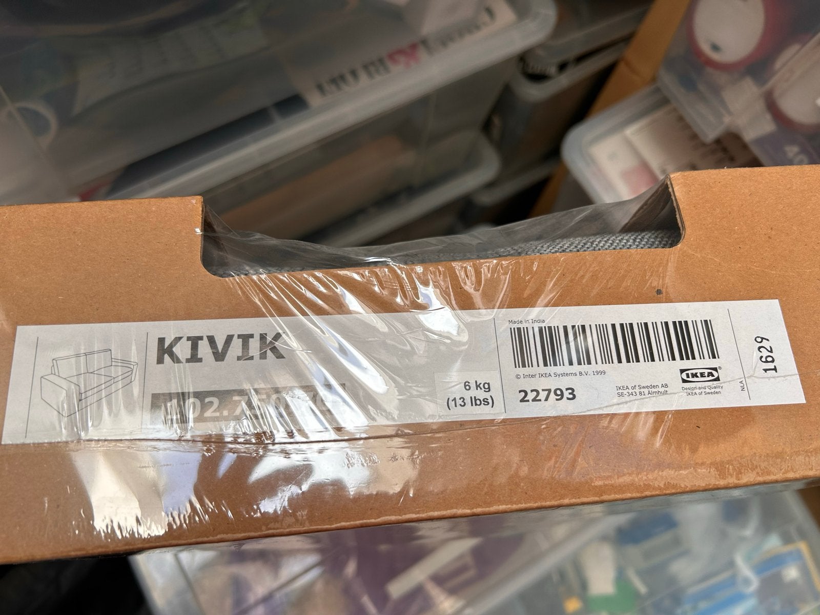 Nieuwe IKEA KIVIK 2-zitsbank bekleding, Ophalen, Nieuw, Stof