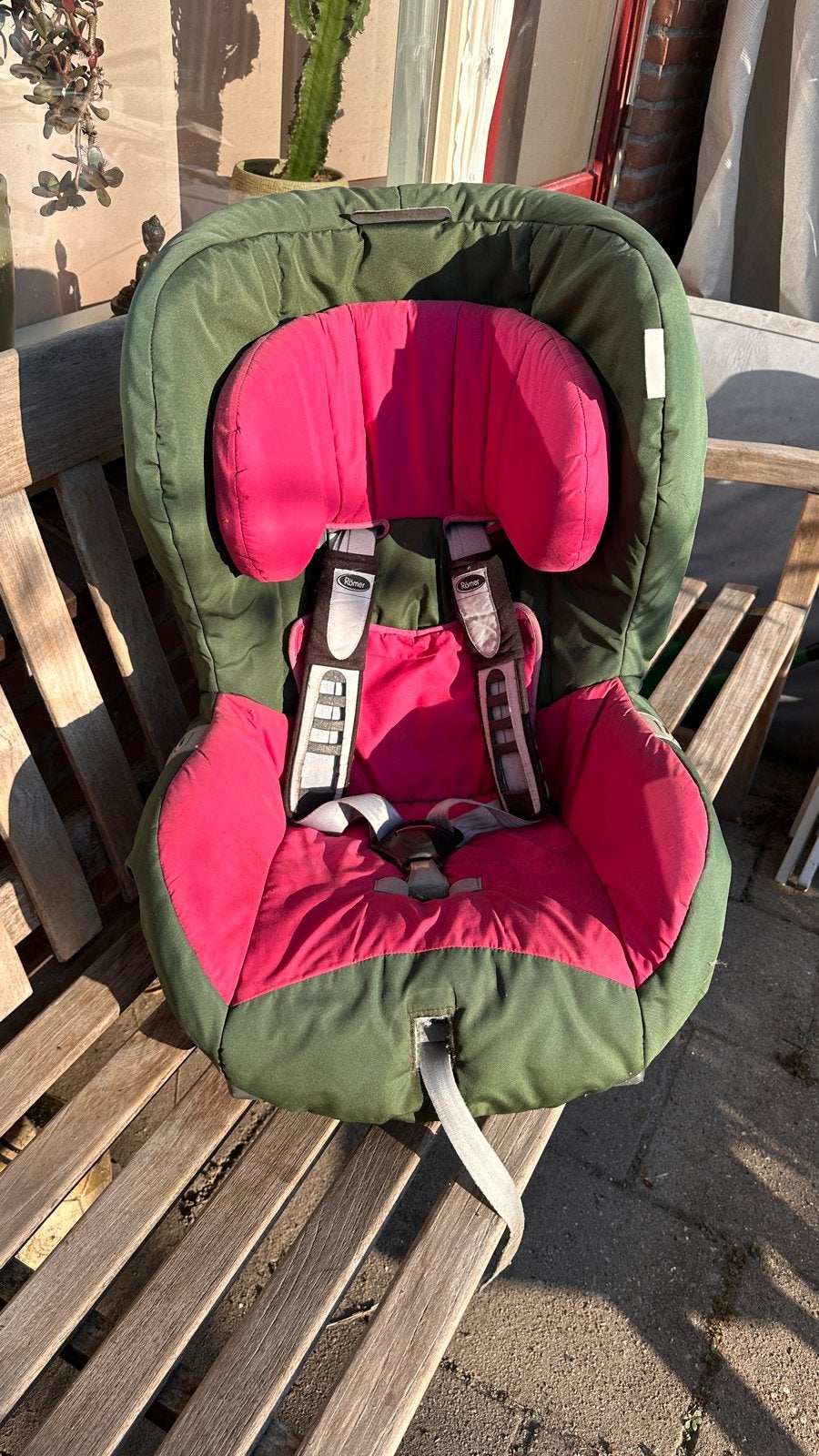 Römer King Autostoel 9-18 kg - Groen/Roze, Ophalen, Romer, Verstelbare rugleuning, 9 t/m 18 kg