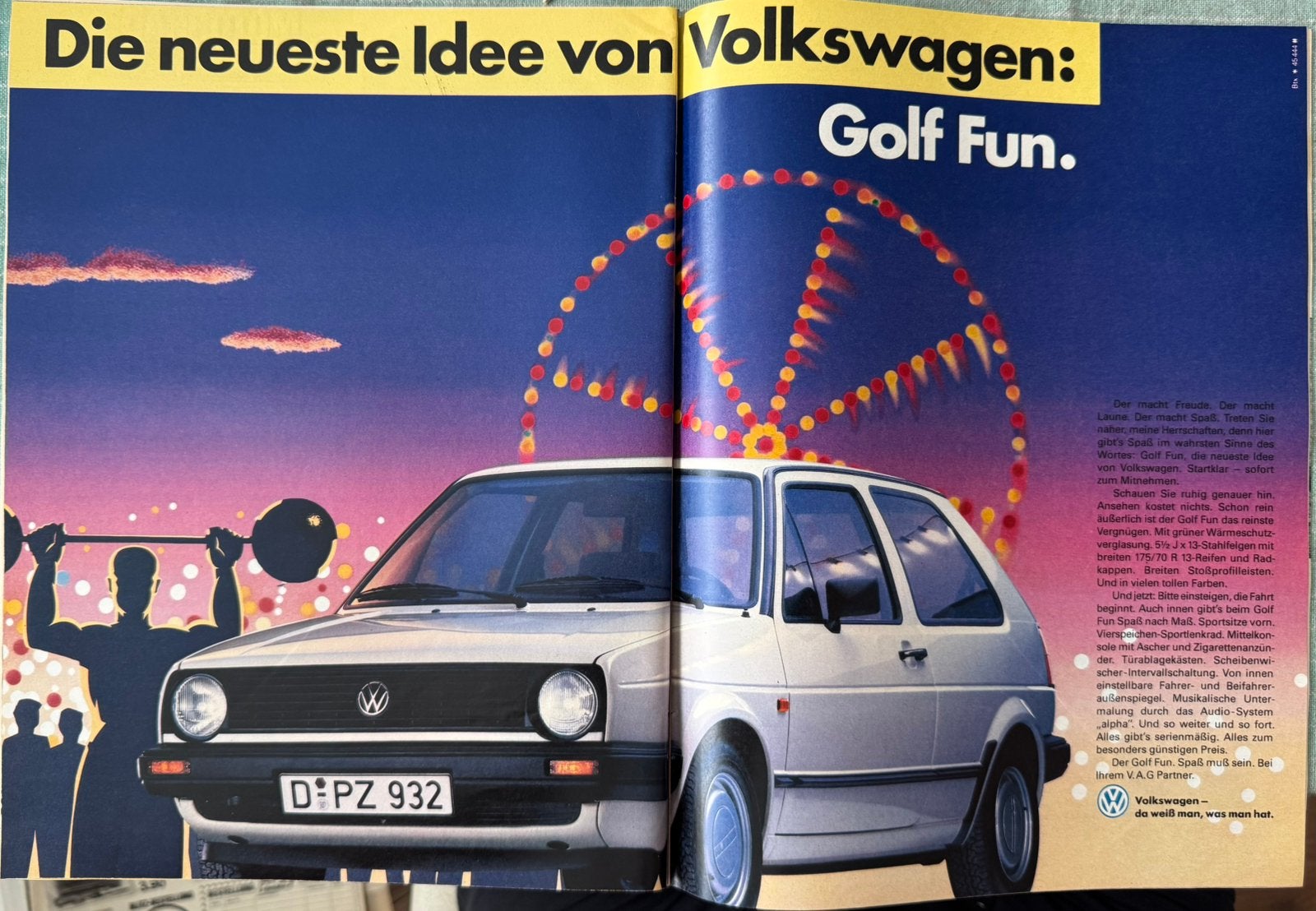 Advertentie 1986 Volkswagen Golf Fun, Verzenden, Zo goed als nieuw, Auto's