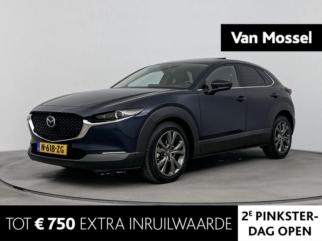 Mazda CX-30 2.0 e-SkyActiv-X M Hybrid Luxury 187PK | Automaa, Auto's, Mazda, 1998 cc, Gebruikt, Blauw, 600 kg