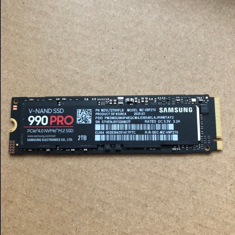 New - Samsung 990 PRO PCIe 4.0 NVMe M.2 SSD 2TB, Computers en Software, Harde schijven, Intern, 2TB, Verzenden, SSD