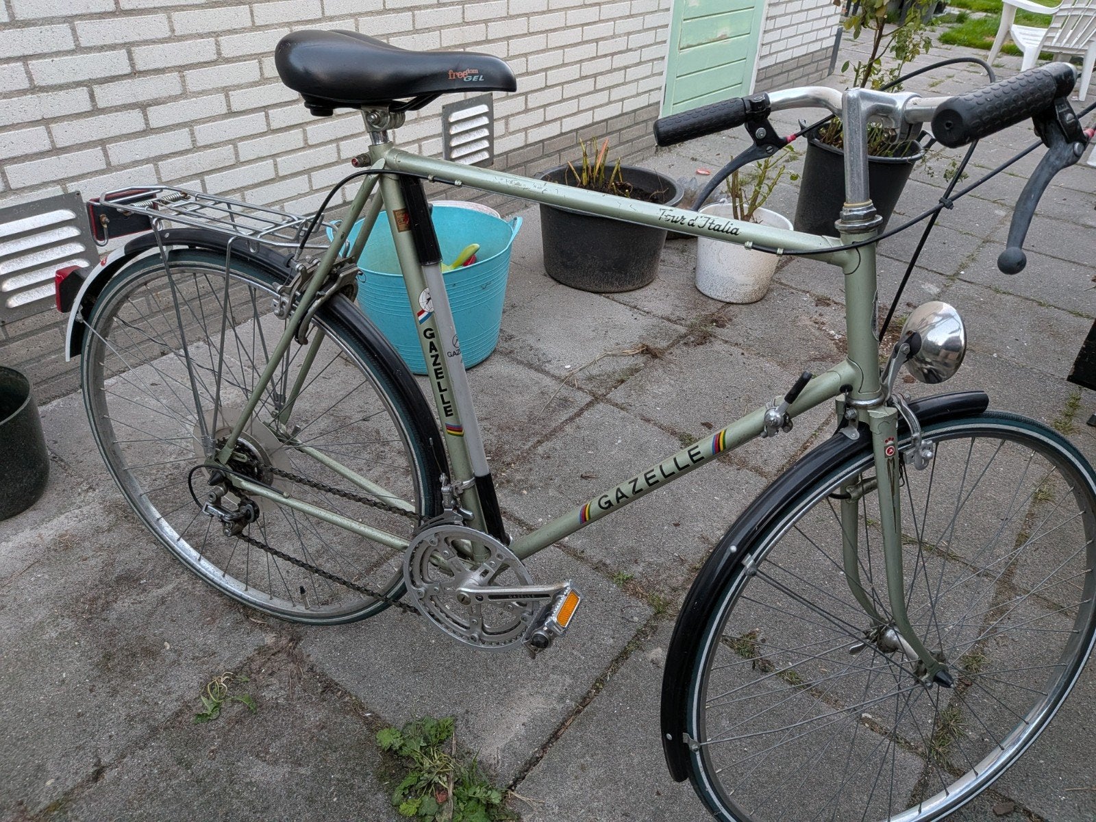 Gazelle Tour d'Italia fiets, Fietsen en Brommers, Ophalen, Gebruikt, Staal, 57 tot 61 cm