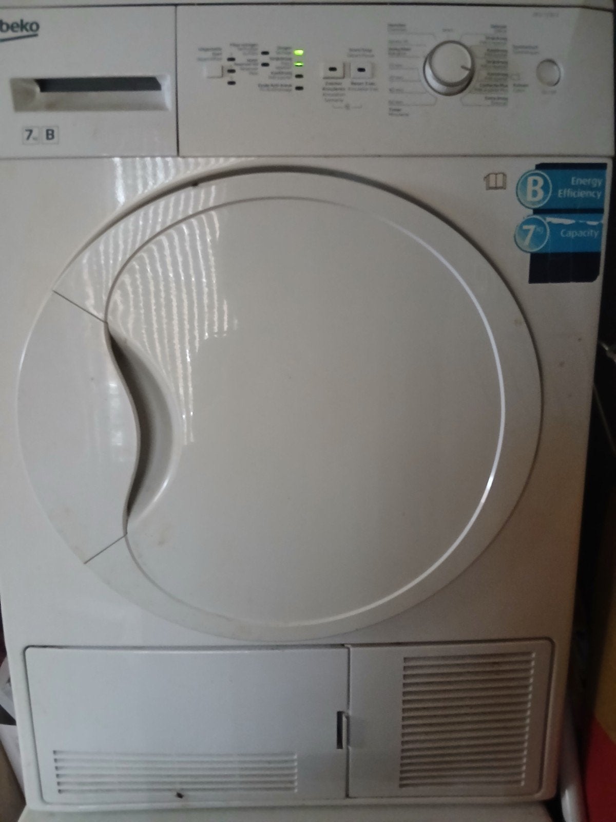 Beko droger - werkt zeer goed, Witgoed en Apparatuur, Ophalen, 6 tot 8 kg, Gebruikt, Voorlader