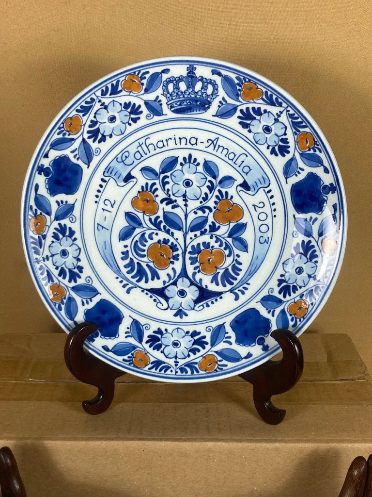 Porceleyne Fles bordje Amalia 2003, Verzamelen, Koninklijk Huis en Royalty, --, Overige typen, Ophalen of Verzenden, Zo goed als nieuw
