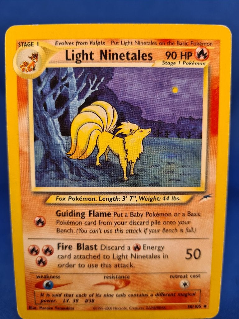 Light Ninetales 50/105 - Neo Destiny, Verzenden, Gebruikt