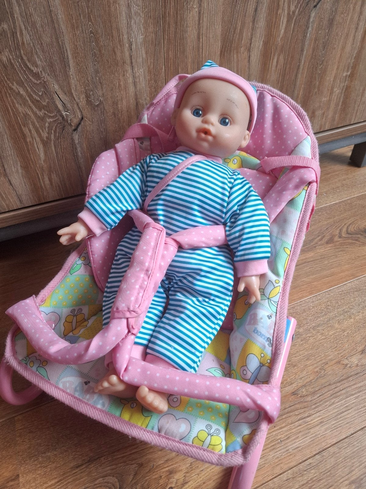 Baby Born wipstoel met pop, Ophalen of Verzenden, Zo goed als nieuw, Babypop