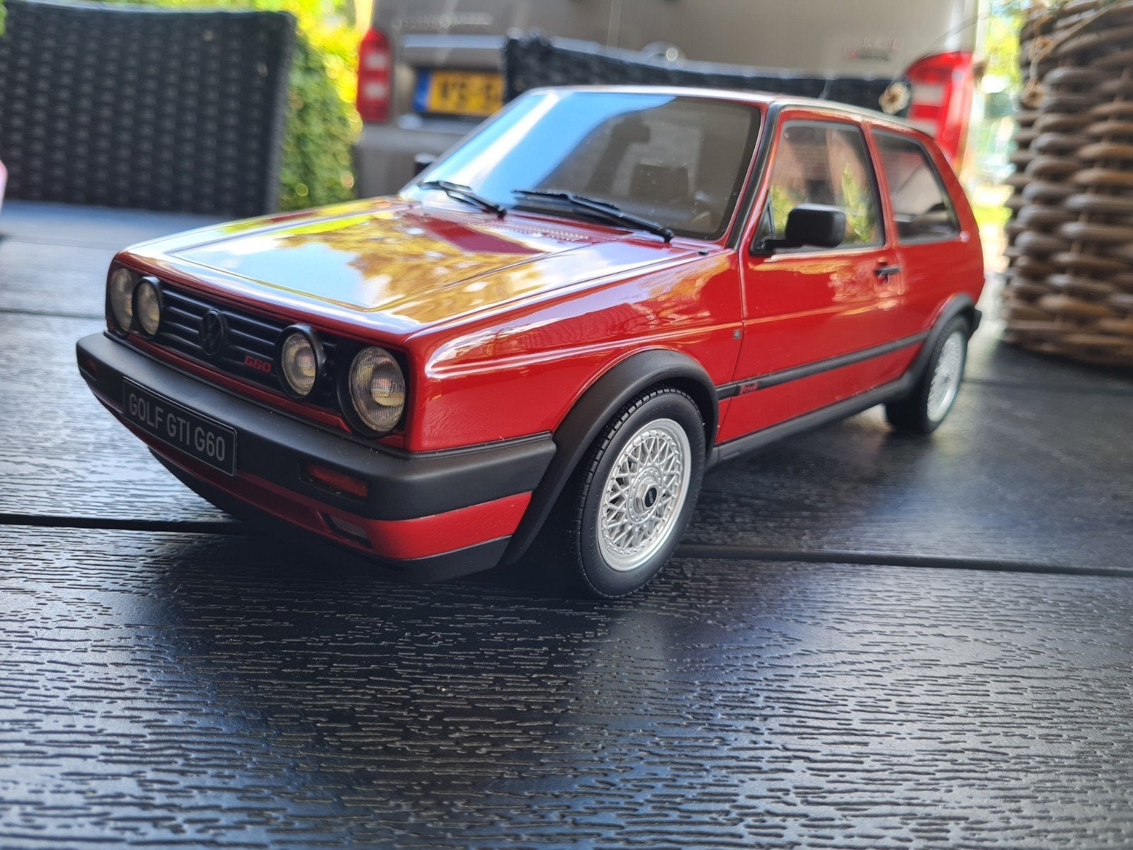1:12 Volkswagen Golf MKII GTi G60 Rood Ottomobile 999 stuks!, Ophalen of Verzenden, Zo goed als nieuw, 1:9 t/m 1:12, Auto