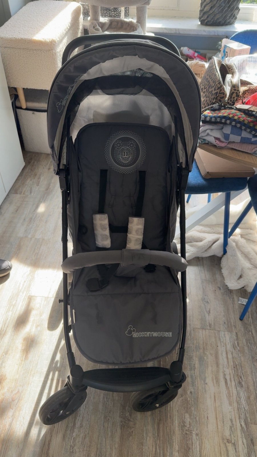 Hauck 3-in-1 Mickey Mouse Kinderwagen - 10 maanden gebruikt, Gebruikt, Combiwagen, Met autostoeltje, Ophalen
