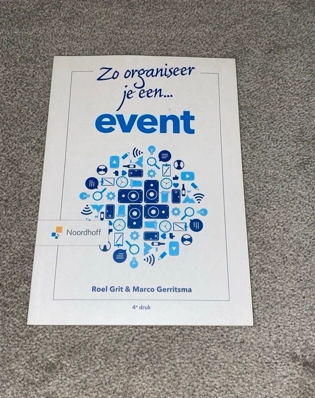 Zo organiseer je een event (Event) 4e druk, Boeken, Ophalen of Verzenden, Nieuw, Management, Noordhoff