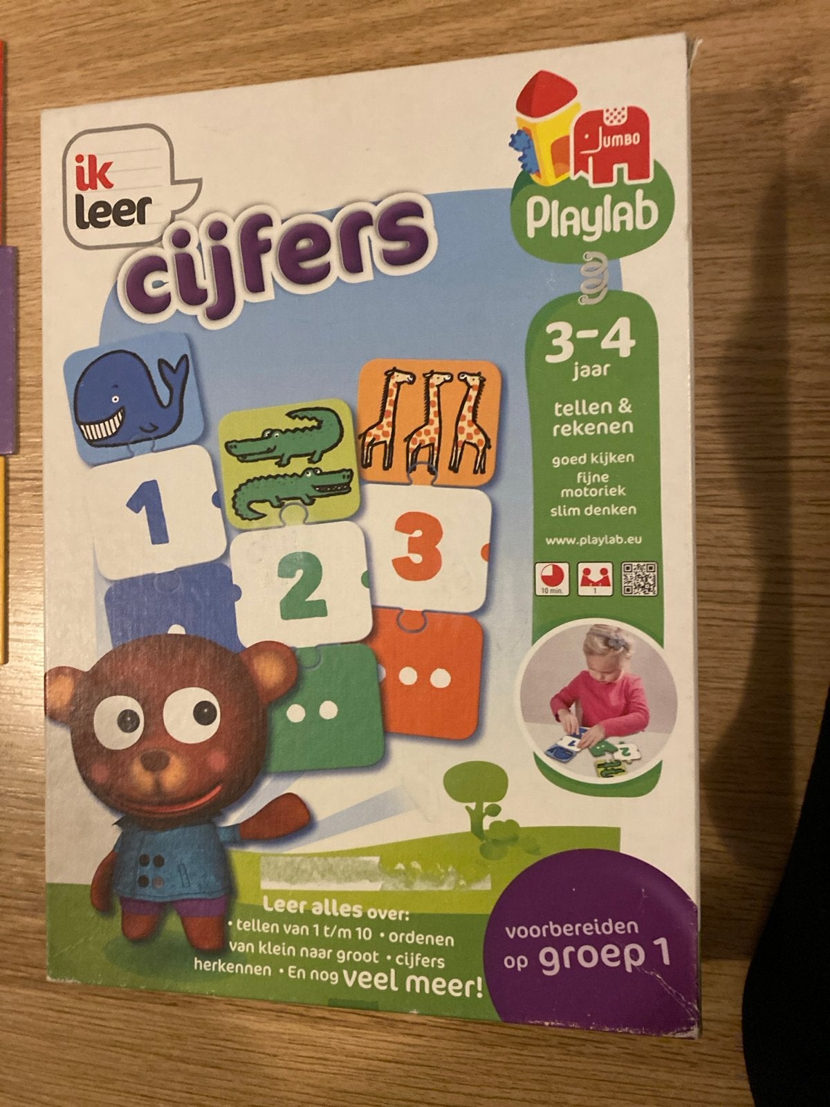 Jumbo Ik Leer Cijfers Playlab - Educatief Spel 3-4 jaar, Ophalen of Verzenden, Zo goed als nieuw, Puzzelen