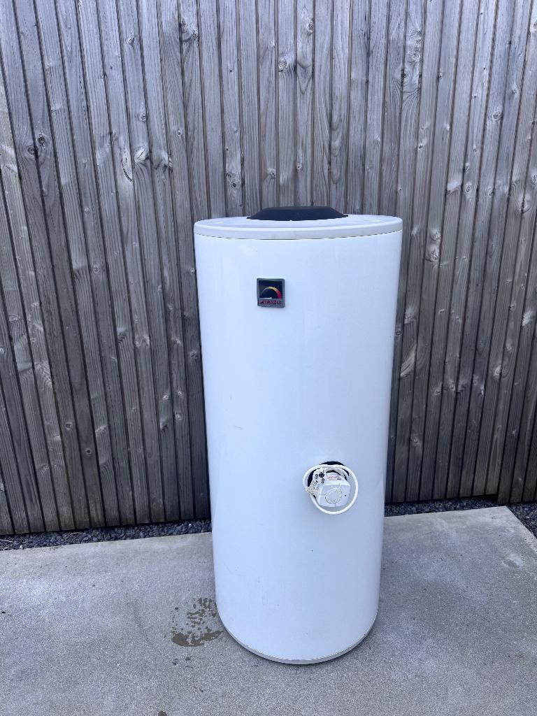 Boiler/ buffervat 200L met 2 spiralen en 3 kW backup element, Doe-het-zelf en Verbouw, Geisers en Boilers, Gebruikt, Boiler, 100 liter of meer