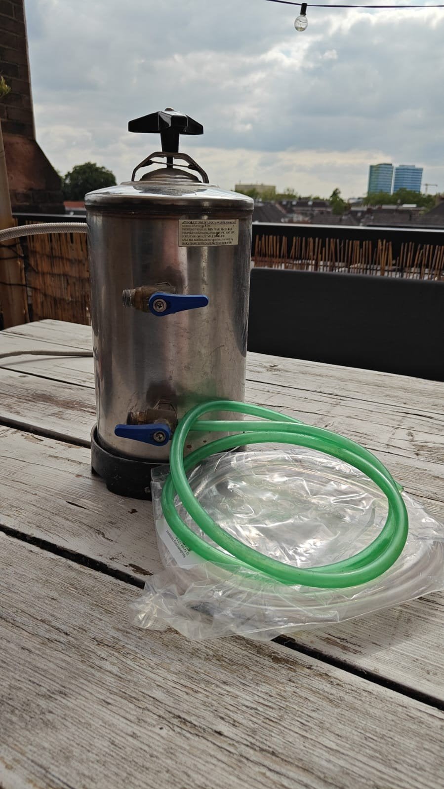 Waterontharder met pomp, Ophalen, Gebruikt, Waterontharder met zout