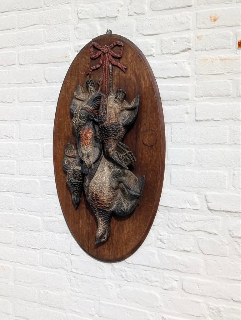Antiek wild stilleven €220.  Hoog 65 cm, Antiek en Kunst, Antiek | Overige Antiek, Ophalen