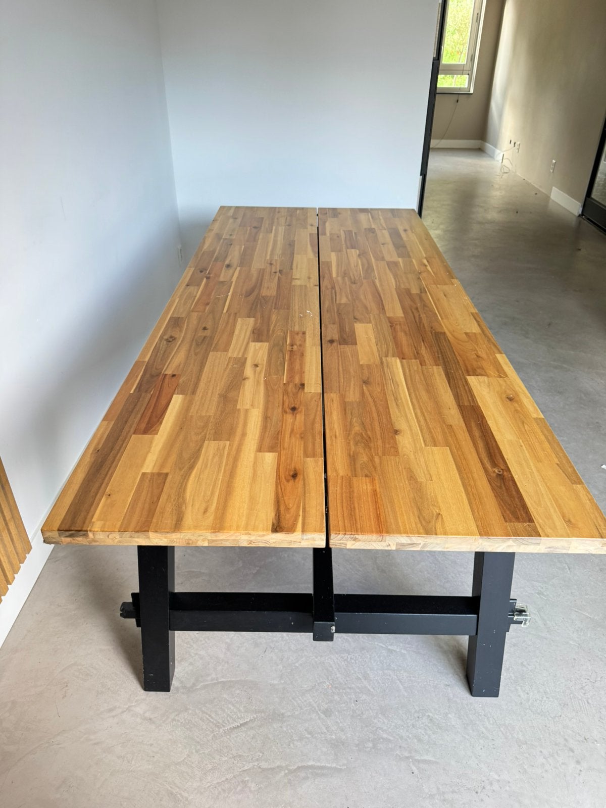 Ikea Eettafel - SKOGSTA - 6/8 persoon, Ophalen, Gebruikt, Rechthoekig, 50 tot 100 cm