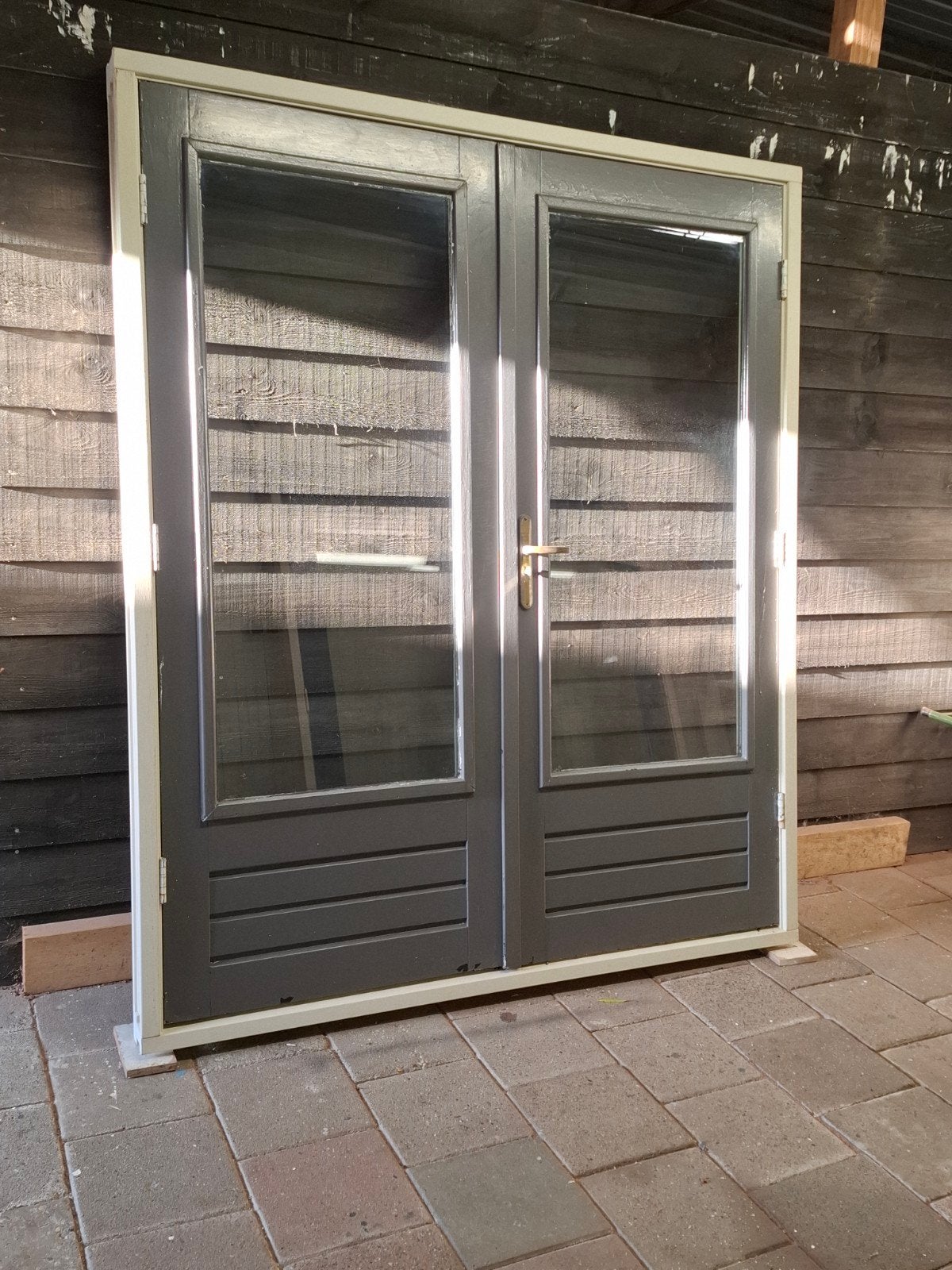 openslaande deuren. tuindeuren. terras deuren. pui, Doe-het-zelf en Verbouw, Ophalen, Gebruikt, Deurkozijn, 225 cm of meer