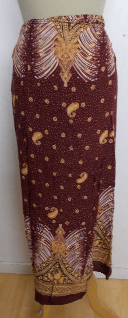 Mooie 100% katoenen batik mooie wikkel maxi print rok! M, Maat 38/40 (M), Overige kleuren, Verzenden, Nieuw