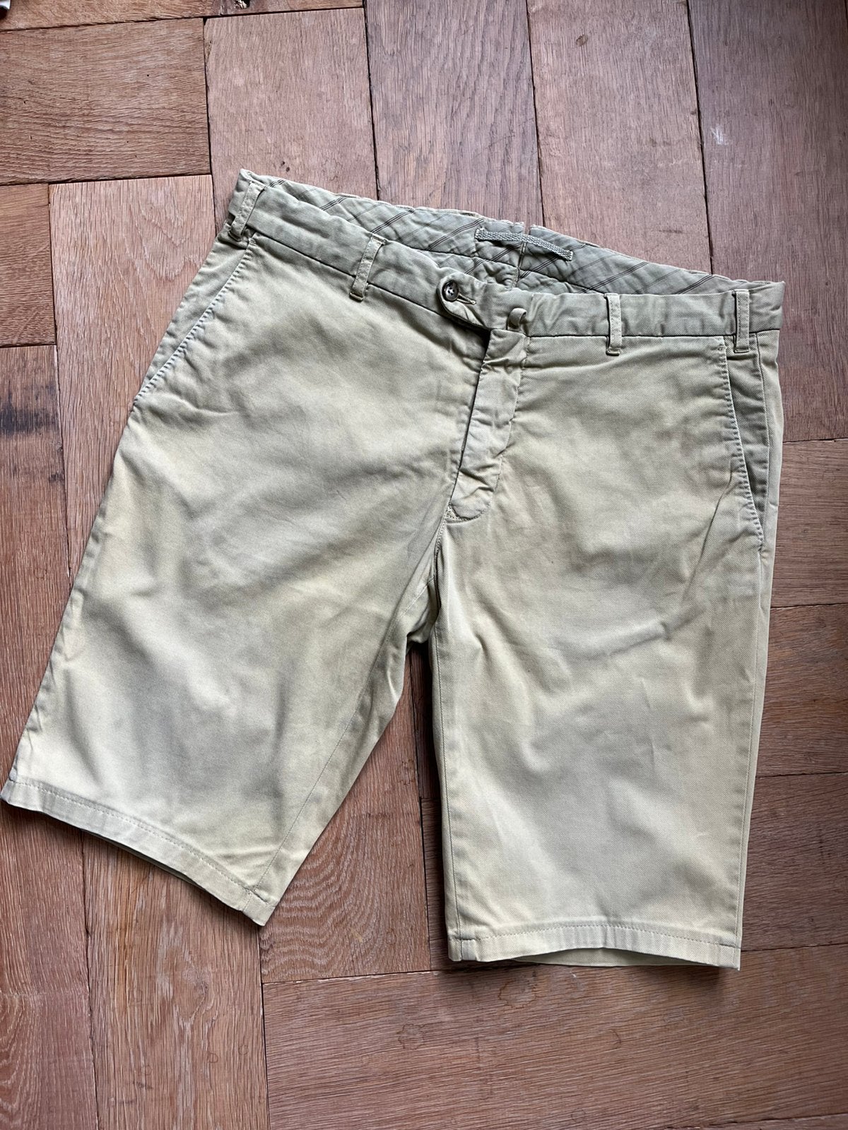 LBM 1911 Kaki Heren Shorts - Maat 43, Ophalen of Verzenden, Gedragen, Overige maten, Overige kleuren
