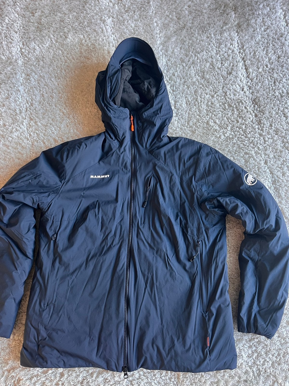 Mammut Rime Insulated Hooded  outdoor dames L, Blauw, Ophalen of Verzenden, Zo goed als nieuw, Maat 42/44 (L)