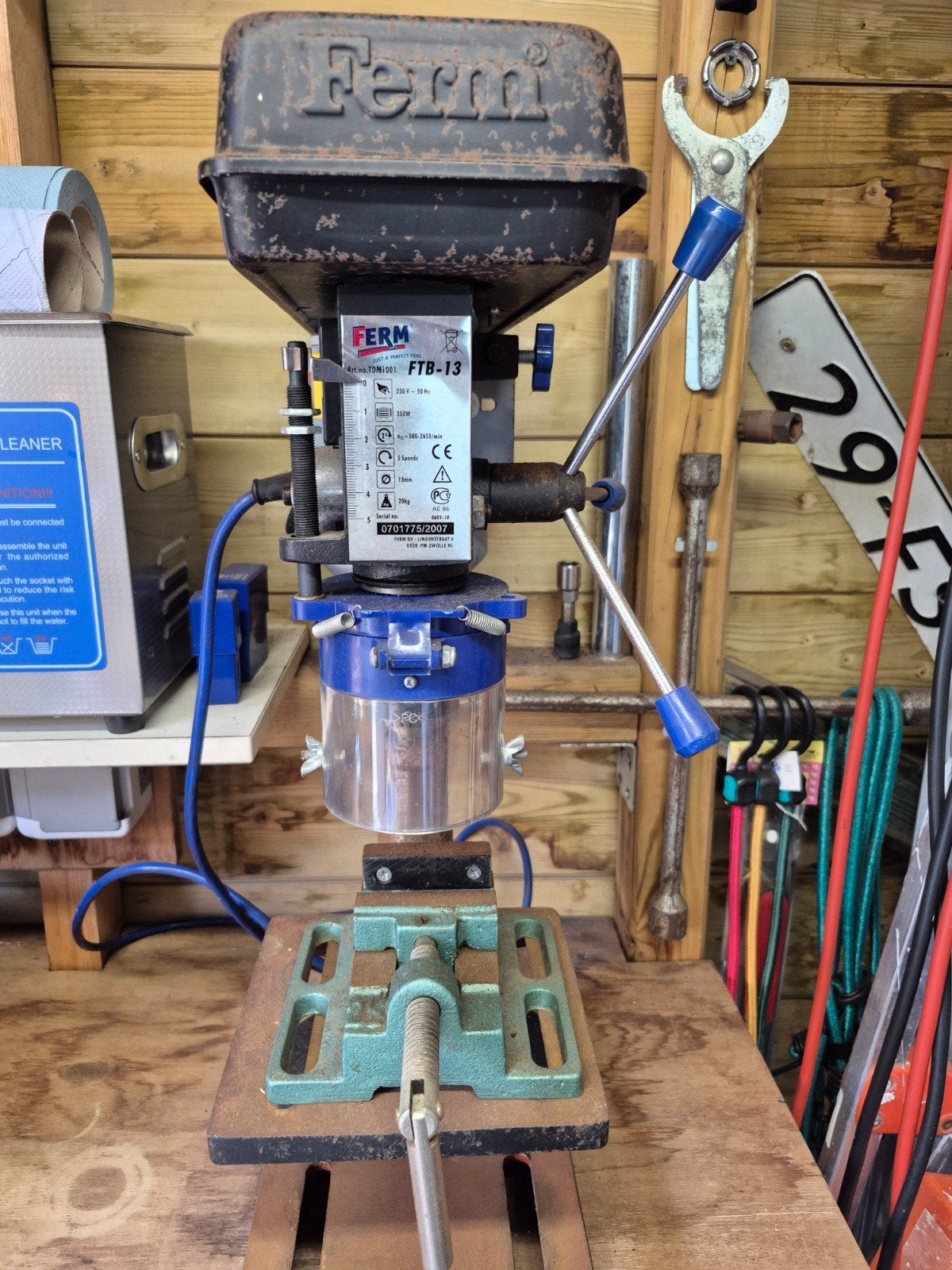 Ferm Kolomboormachine FTB-13 - Gebruikt maar functioneel, Ophalen of Verzenden, Gebruikt, Minder dan 400 watt, Kolomboormachine