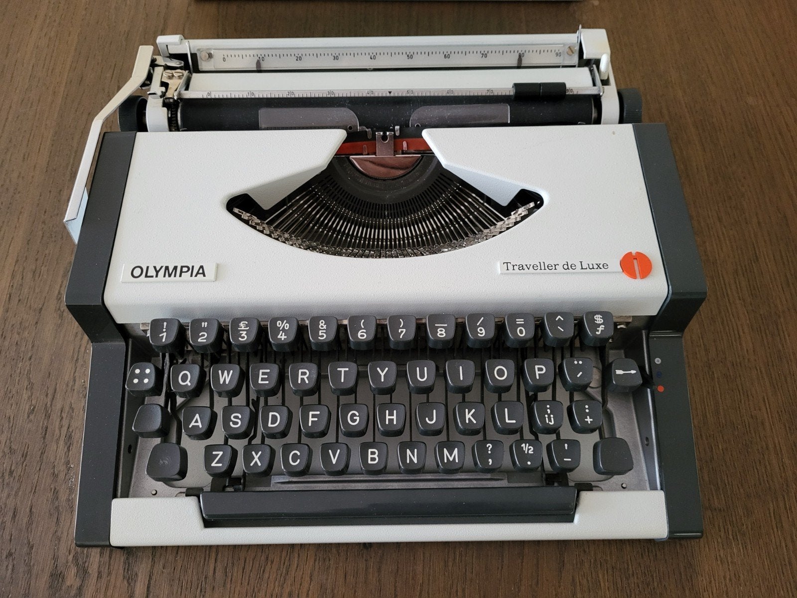 Olympiade Travller de Luxs Typemachine met handleiding, Ophalen of Verzenden, Gebruikt