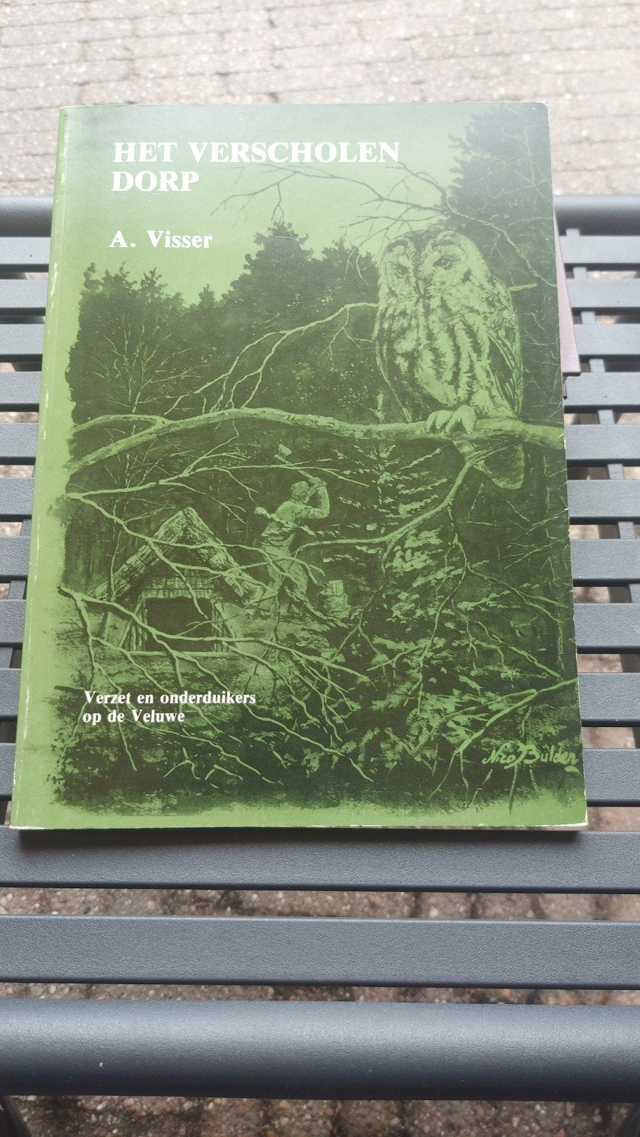 Het Verscholen Dorp - Verzet en onderduikers op de Veluwe, Ophalen of Verzenden, A. Visser, Overige onderwerpen, Tweede Wereldoorlog
