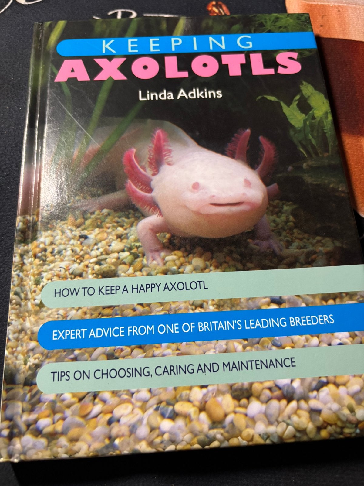Boek over Axolotls: Verzorging en Plezier, Ophalen of Verzenden, Zo goed als nieuw