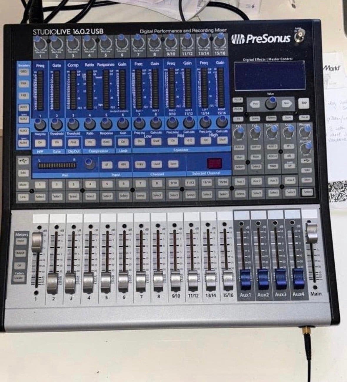 PreSonus StudioLive 16.0.2 USB Digitale Mixer, Muziek en Instrumenten, Ophalen of Verzenden, Zo goed als nieuw, 10 tot 20 kanalen