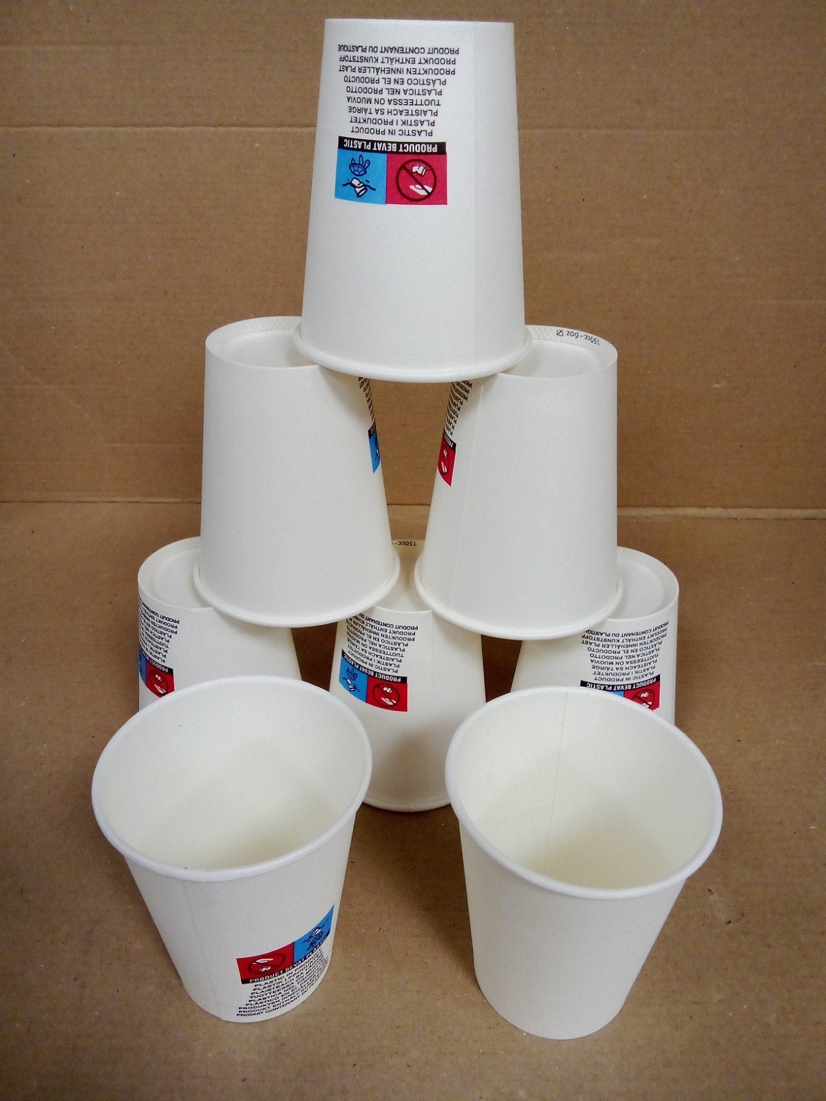 Bekers papier 6oz (150-180ml), Ophalen of Verzenden, Nieuw