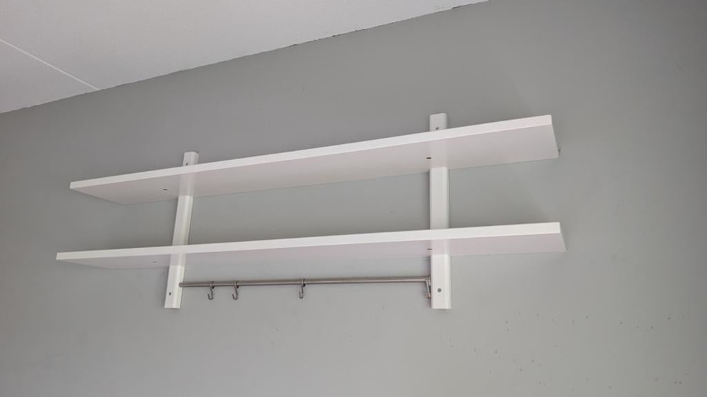 Ikea Varde wandrek Wit, Huis en Inrichting, Woonaccessoires | Wandplanken en Boekenplanken, Ophalen, Gebruikt