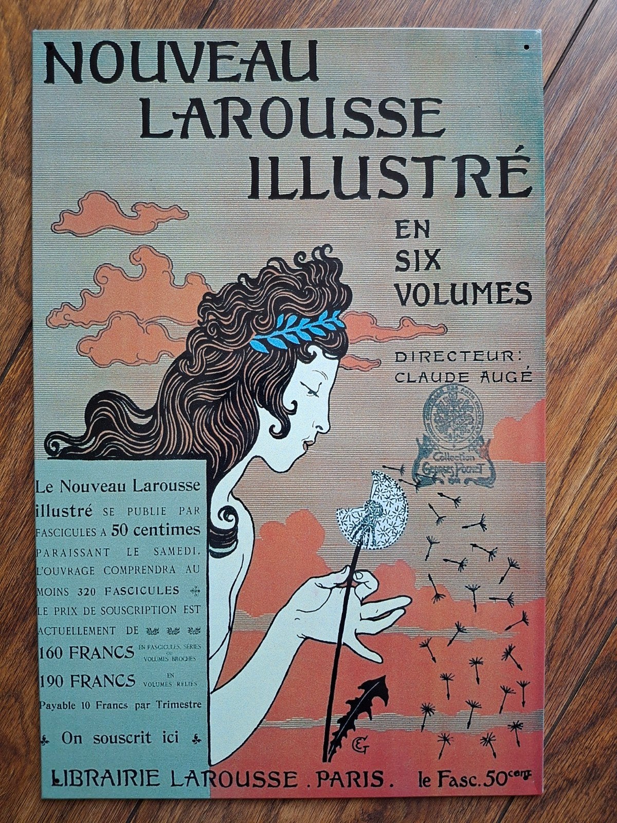 Mooi bord / wandbord Nouveau larousse illustre - Musee de la, Ophalen of Verzenden, Gebruikt