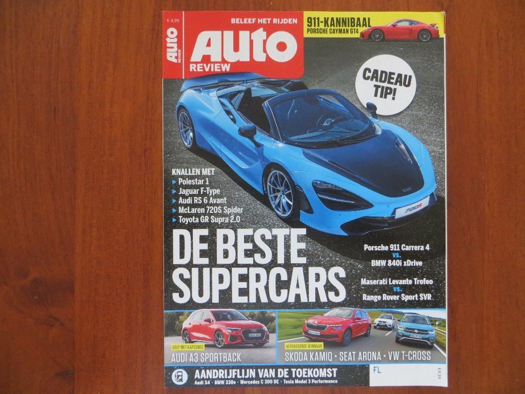 Auto Review 6 2020 Porsche Cayman GT4, Polestar 1, Jaguar F, Ophalen of Verzenden, Porsche