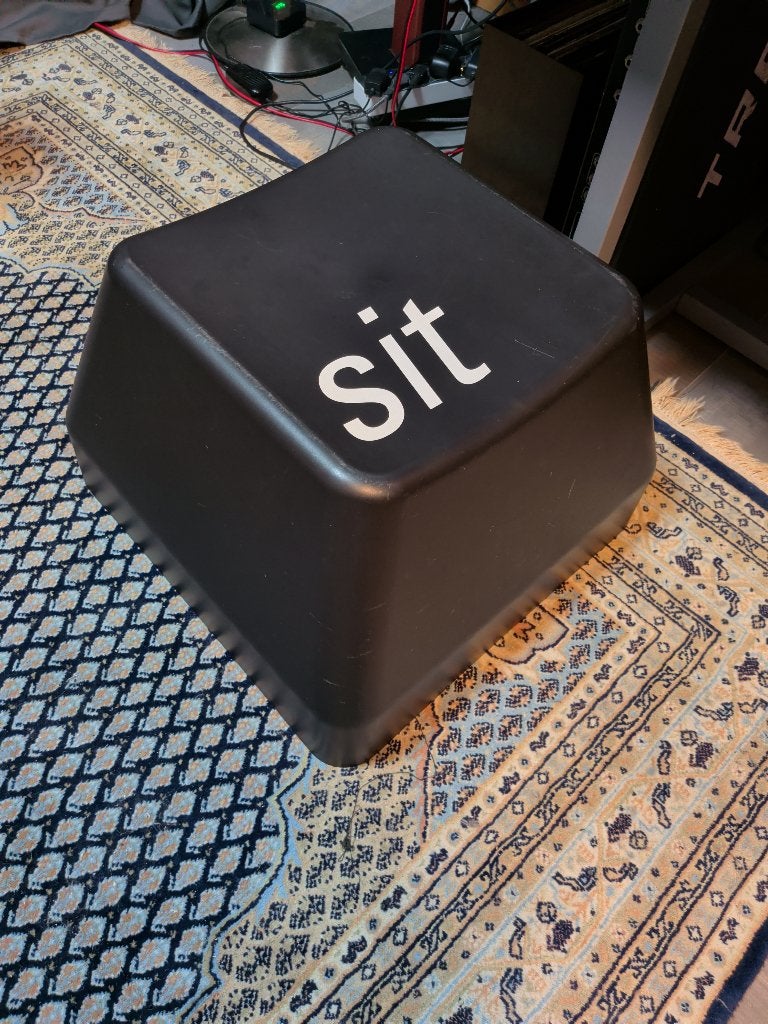 Ross McBride Duende command sit Stool pop art, Ophalen of Verzenden, Stoel, Zwart, Kunststof
