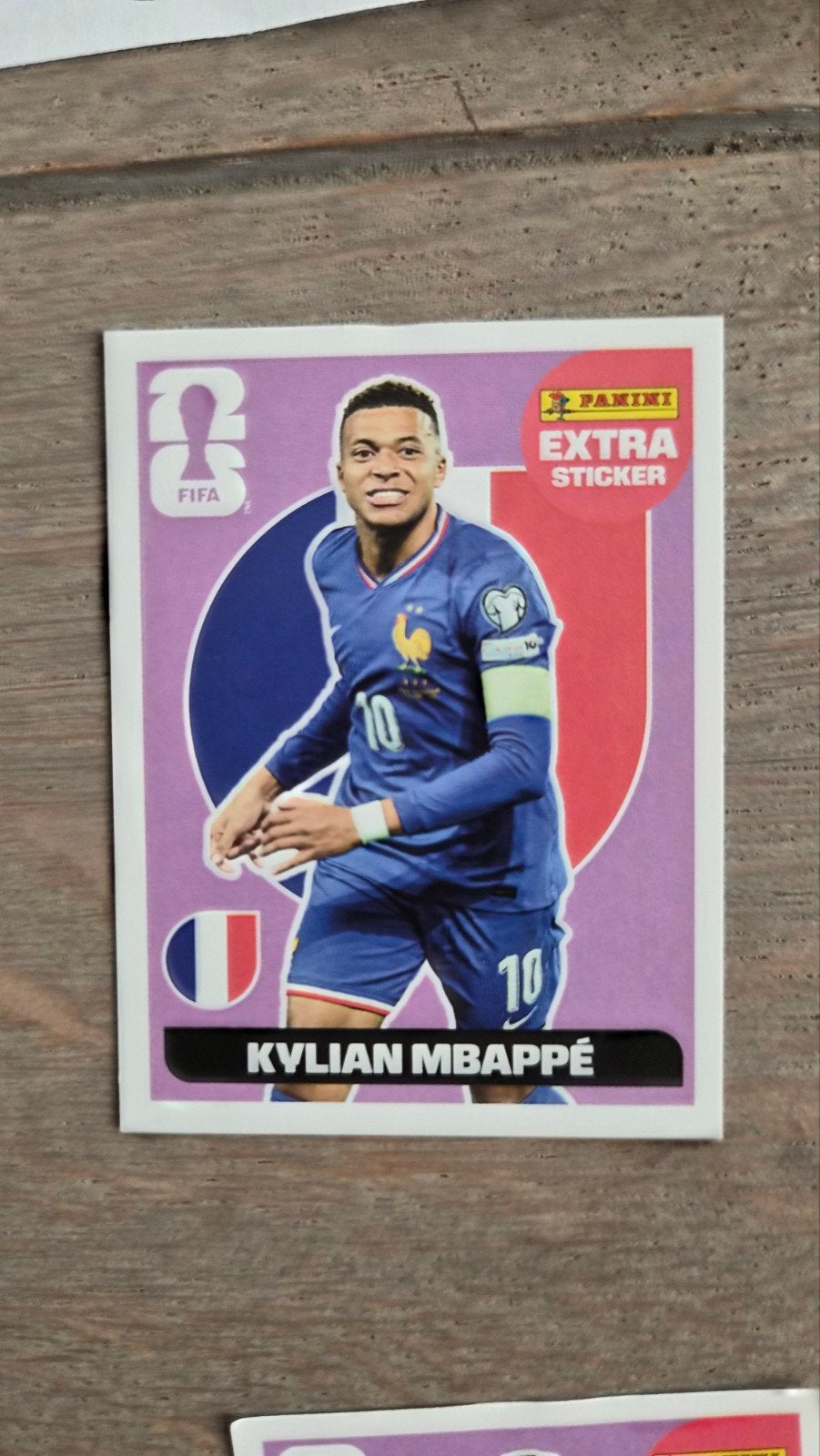 Panini FIFA Wereldbeker 2026 Extra Sticker Kylian Mbappé P, Ophalen of Verzenden, Nieuw, Poster, Plaatje of Sticker