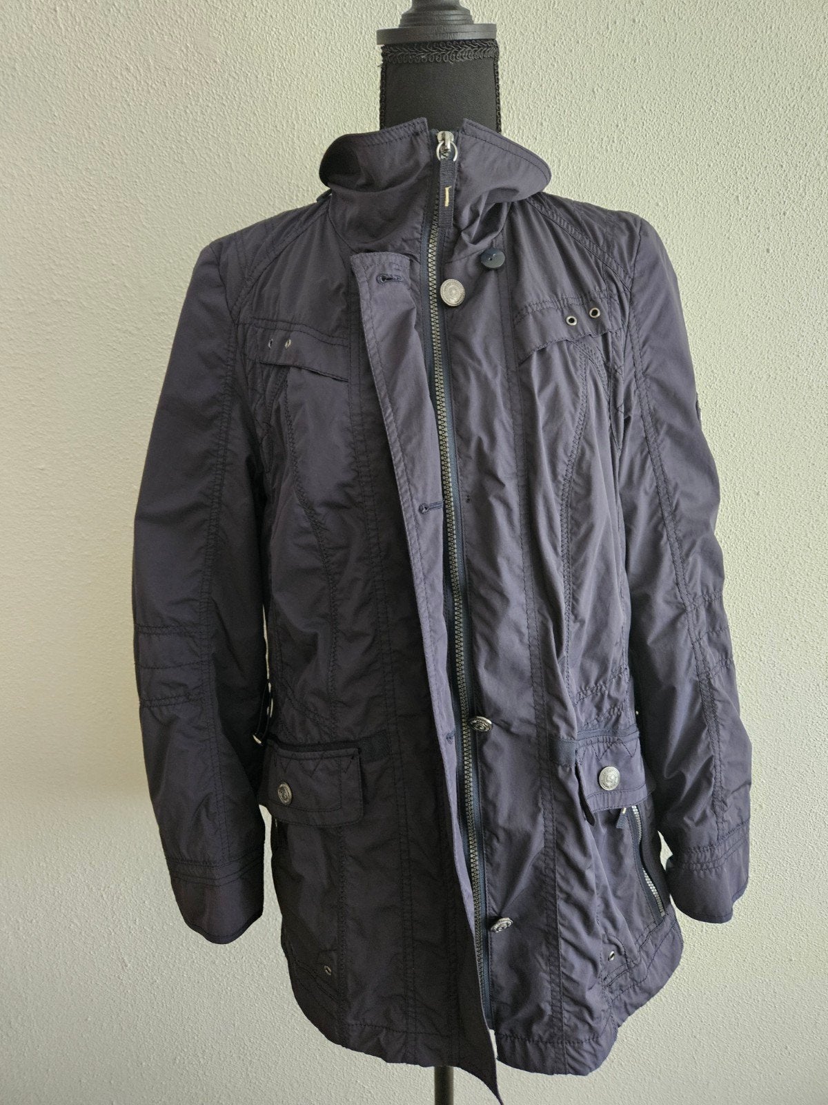 Lebek Barbara Lebek Damesjas Maat 40 Donkerblauw, Maat 38/40 (M), Blauw, Ophalen of Verzenden, Zo goed als nieuw
