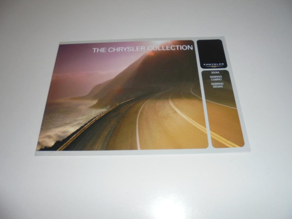 brochure Chrysler 300M/Sebring Sedan en Cabrio  2003, Ophalen of Verzenden, Nieuw, Overige merken