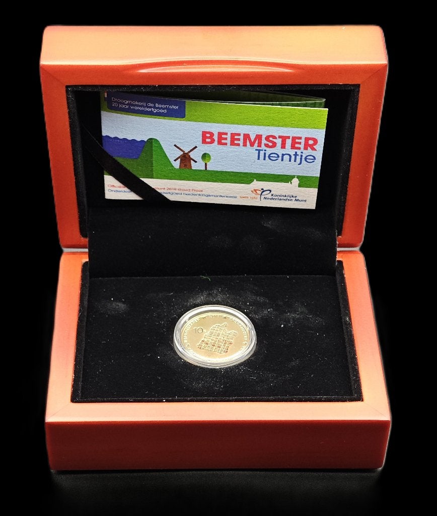 2019 Beemster Gouden Tientje PROOF, Postzegels en Munten, Koningin Beatrix, Losse munt, 10 gulden, Goud