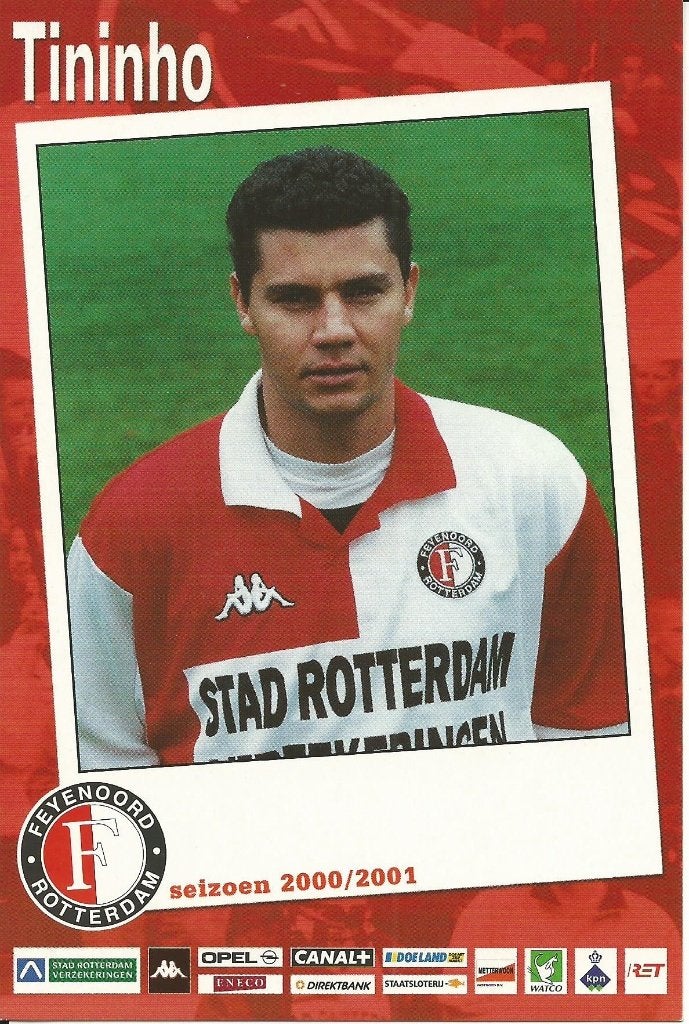 2000-2001 fotokaarten spelers Feyenoord 10 x, Verzenden, Zo goed als nieuw, Feyenoord, Spelerskaart